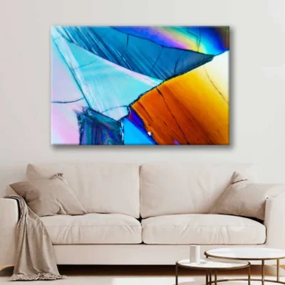 Bella Home Micro Crystals in To Colorful Art Print Canvas Ready to hang