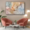 Marble Effect Abstract Print Tempered Glass Wall Art 100% Made in Australia Ready to Hang - Image 3