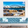 View Of the Sydney Opera House & Harbor Bridge Wall Art Decor 100% Australian Made