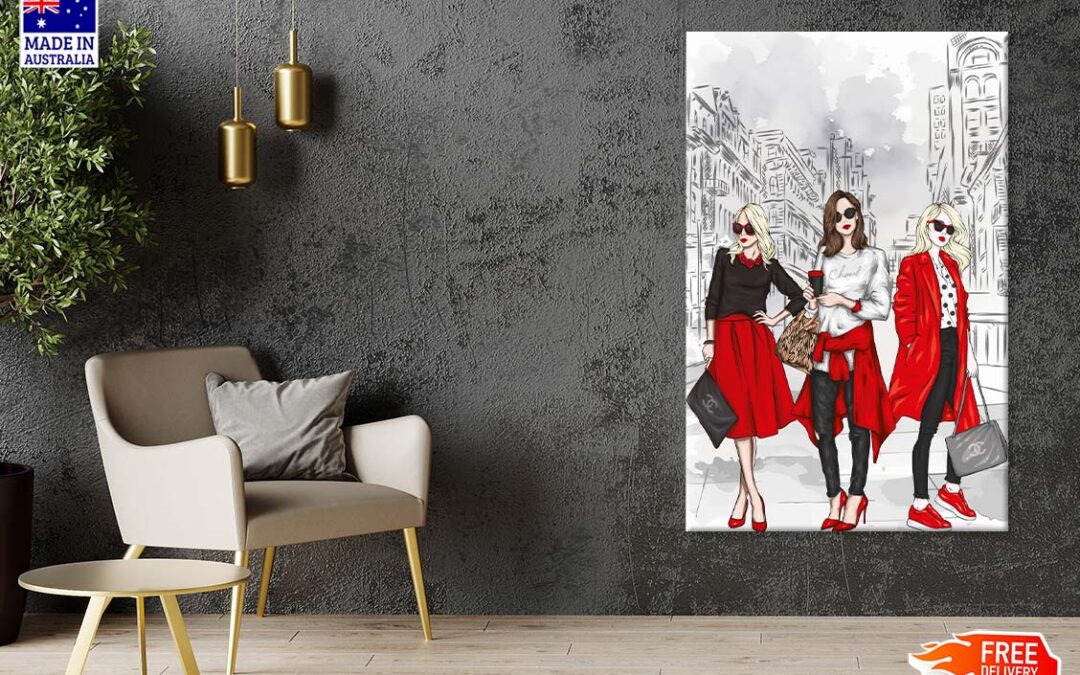 Stylish Women with Fashion Store Print 100% Australian Made