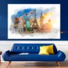 Famous Landmarks of The WorldWall Art Decor 100% Australian Made - Image 2