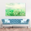 Beautiful Vintage Summer Landscape with Sun & Flowers Acrylic Glass Print Tempered Glass Wall Art 100% Made in Australia Ready to Hang