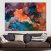 Mixture Of Colors Waves Alcohol Ink Print 100% Australian Made - Image 2