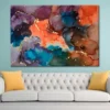Mixture Of Colors Waves Alcohol Ink Print 100% Australian Made