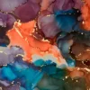 Mixture Of Colors Waves Alcohol Ink Print 100% Australian Made - Image 3