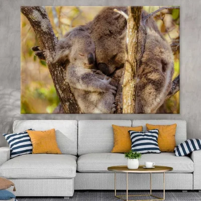 Koala Bear Mom & Baby Photograph Print 100% Australian Made