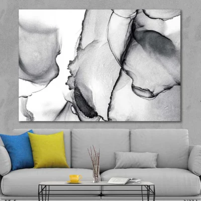 Black Colorful Alcohol Ink Print 100% Australian Made