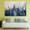 Modern Abstract City Painting Design Print 100% Australian Made - Image 2