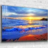 Seaside Cloudy Sky View Print Tempered Glass Wall Art 100% Made in Australia Ready to Hang - Image 3