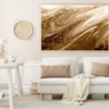 Brown Gold Fluid Abstract Design Home Decor Premium Quality Poster Print Choose Your Sizes - Image 2