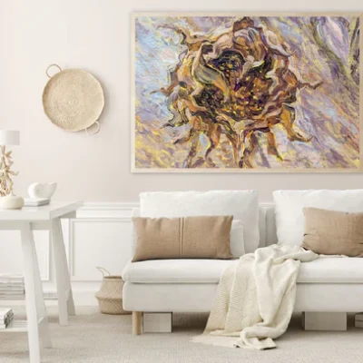 Abstract Flower Oil Painting Art Home Decor Premium Quality Poster Print Choose Your Sizes