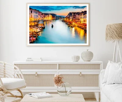 Venice, Canal Grande - Italy Home Decor Premium Quality Poster Print Choose Your Sizes
