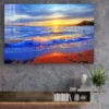 Seaside Cloudy Sky View Print Tempered Glass Wall Art 100% Made in Australia Ready to Hang - Image 2