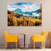 Parrocchia Di Selva Cadore Church Print 100% Australian Made - Image 2