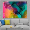 Waves And Golden Swirls Abstract Print 100% Australian Made