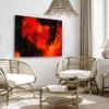 Bella Home 3d Abstract Volcanic Molten Lava Print Canvas Ready to hang - Image 2