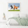 Running Horses Photograph Home Decor Premium Quality Poster Print Choose Your Sizes