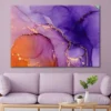 Purple And Gold Abstract Print 100% Australian Made