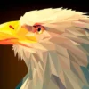 Eagle Closeup Digital Art Print 100% Australian Made - Image 2