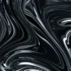 Black Silver Fluid Abstract Design Print 100% Australian Made - Image 3