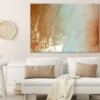 Yellow White & Orange Abstract Art Print 100% Australian Made