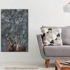 Deers In Forest & Winter View Photograph Print 100% Australian Made
