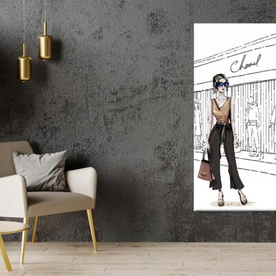 Stylish Girl with Fashion Store Print 100% Australian Made