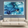 Black Blue & Gold Fluid Abstract Design Home Decor Premium Quality Poster Print Choose Your Sizes