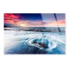 Fantastic Sunset Over the Stormy Sea Acrylic Glass Print Tempered Glass Wall Art 100% Made in Australia Ready to Hang - Image 3