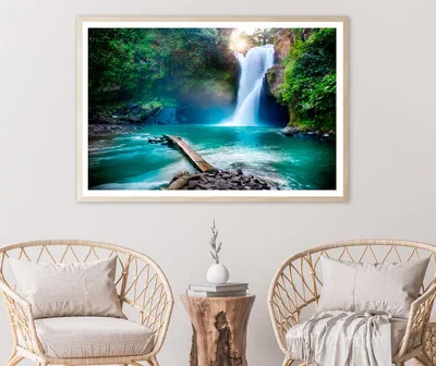 Secret Bali Jungle Waterfall Home Decor Premium Quality Poster Print Choose Your Sizes
