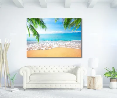 Tropical Beach Palm Print 100% Australian Made