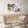 Birds & Colorful Flowers 3D Art Home Decor Premium Quality Poster Print Choose Your Sizes