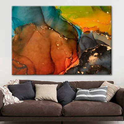 Natural Luxury Abstract Fluid Art Painting Print 100% Australian Made