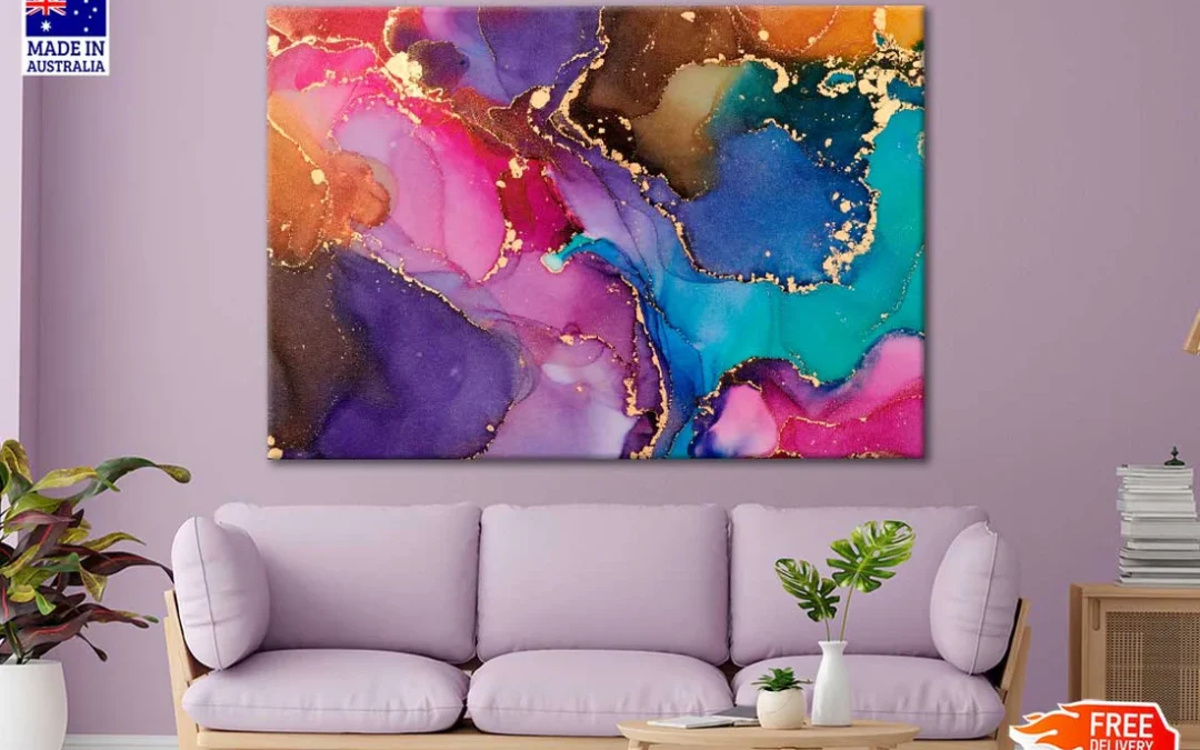 Malty Color Alcohol Ink Print 100% Australian Made
