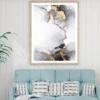 Grey Black & Gold Abstract Design Home Decor Premium Quality Poster Print Choose Your Sizes - Image 2