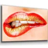 Provocative Red Lips Print Tempered Glass Wall Art 100% Made in Australia Ready to Hang - Image 4