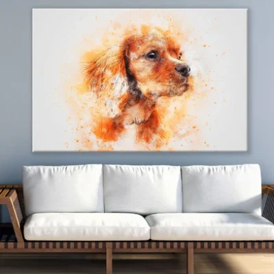 Baby Dog Closeup Abstract Design Print 100% Australian Made