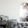 Grey Black & Gold Abstract Design Print 100% Australian Made - Image 2