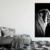 Tiger on Dark Side View B&W Photograph Print 100% Australian Made - Image 2