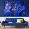 Black Purple Blue & Gold Abstract Design Print 100% Australian Made - Image 2