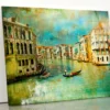 Amazing Venice - Artwork in Retro Style Acrylic Glass Print Tempered Glass Wall Art 100% Made in Australia Ready to Hang