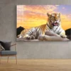 Tiger Sunset Sky View Print Tempered Glass Wall Art 100% Made in Australia Ready to Hang - Image 3