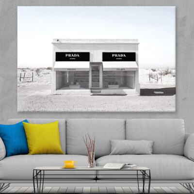 Black And White Fashion Store Print Canvas Ready to hang