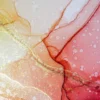 Pink Yellow & Gold Abstract Art Print 100% Australian Made - Image 3