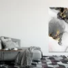 Black Gold Marble Abstract Design Print 100% Australian Made - Image 2