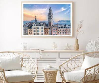 Lille City Centre Square and Sky Home Decor Premium Quality Poster Print Choose Your Sizes