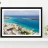 Port Of Nassau Bahamas Cityscape Glass Framed Wall Art, Ready to Hang Quality Print