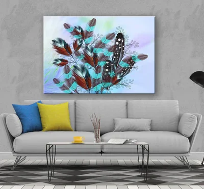 Feather Abstract Design Print 100% Australian Made
