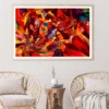 Red Orange Liquid Abstract Design Home Decor Premium Quality Poster Print Choose Your Sizes - Image 2