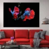 Fighter Fish on Dark View Photograph Print 100% Australian Made - Image 2